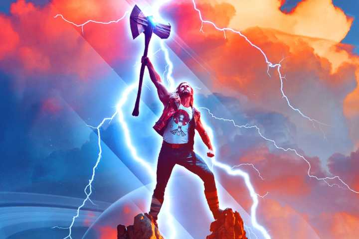 Thor Love and Thunder poster.