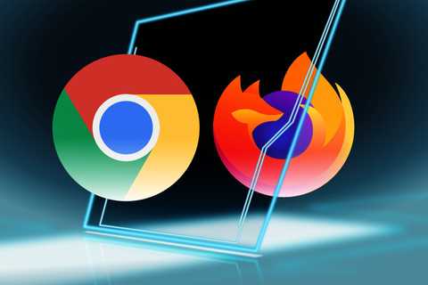 Chrome and Firefox browsers in Tron world.