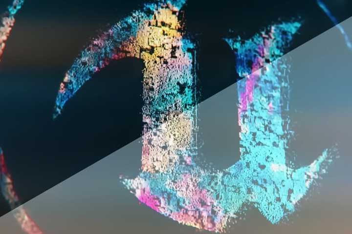Unreal Engine Logo made with color splashes in-engine.
