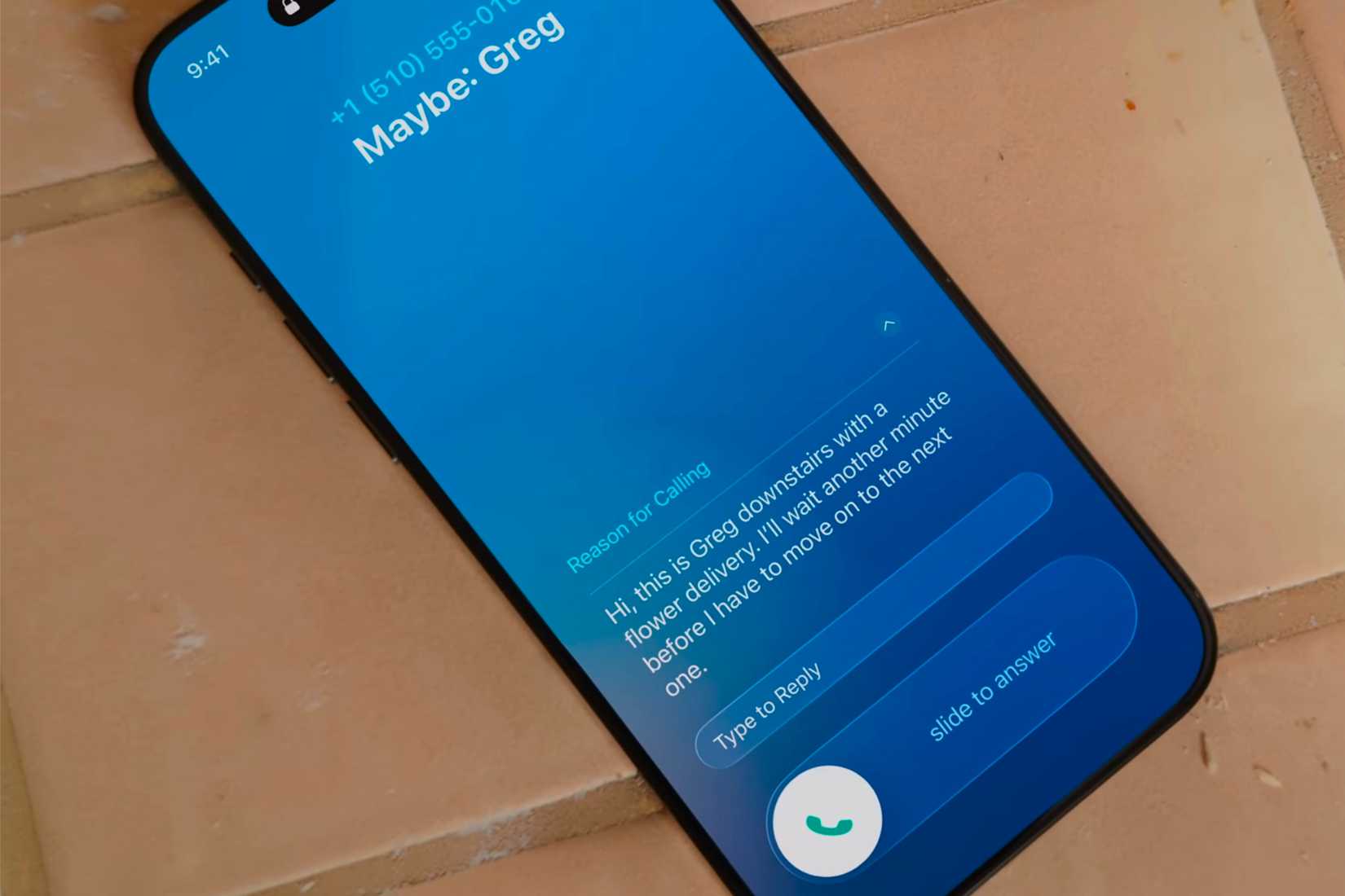 Transcript and being able to type to reply to the person on the other side of the call during Call Screening.