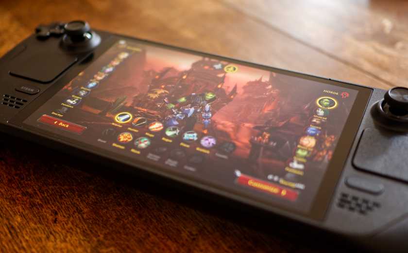 World of Warcraft on a Steam Deck.