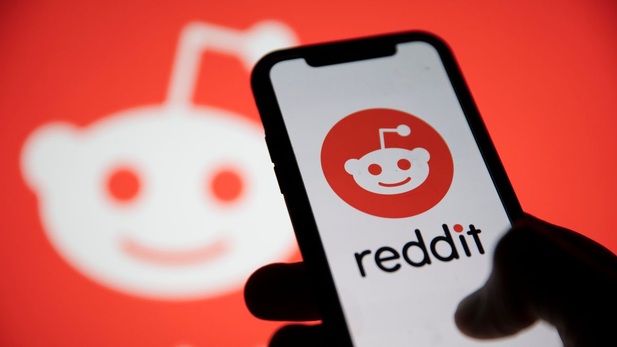 Reddit logo on a smartphone
