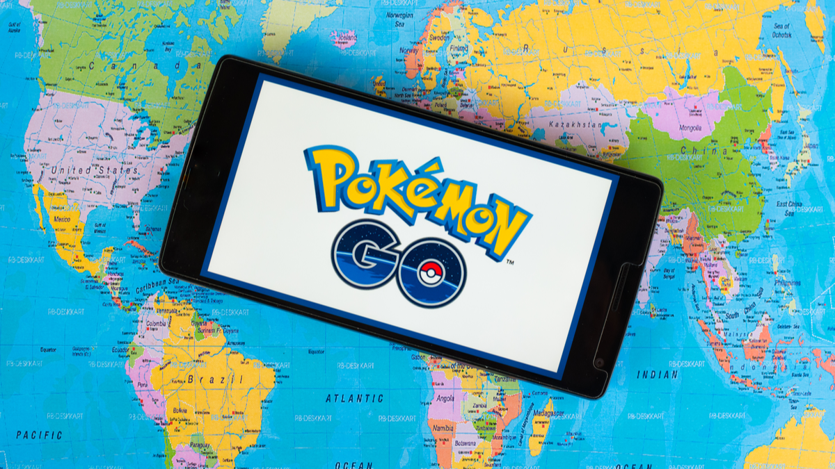 Pokemon Go on a map