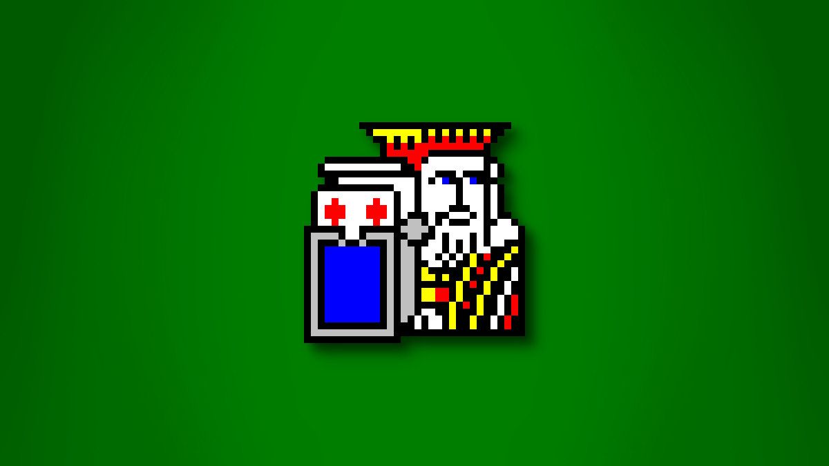 The Microsoft Freecell icon on a green background