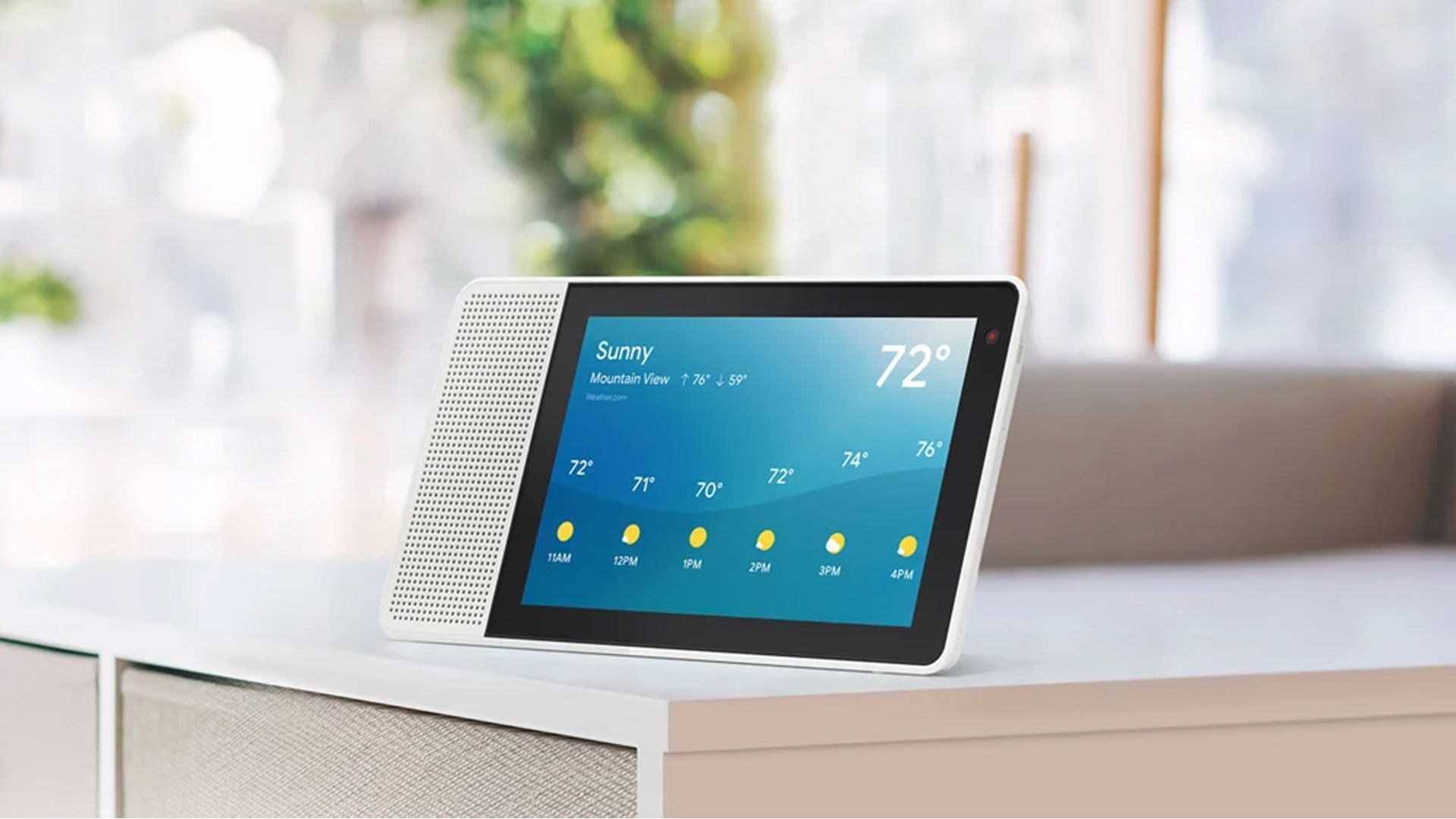 Lenovo Smart Display on a table