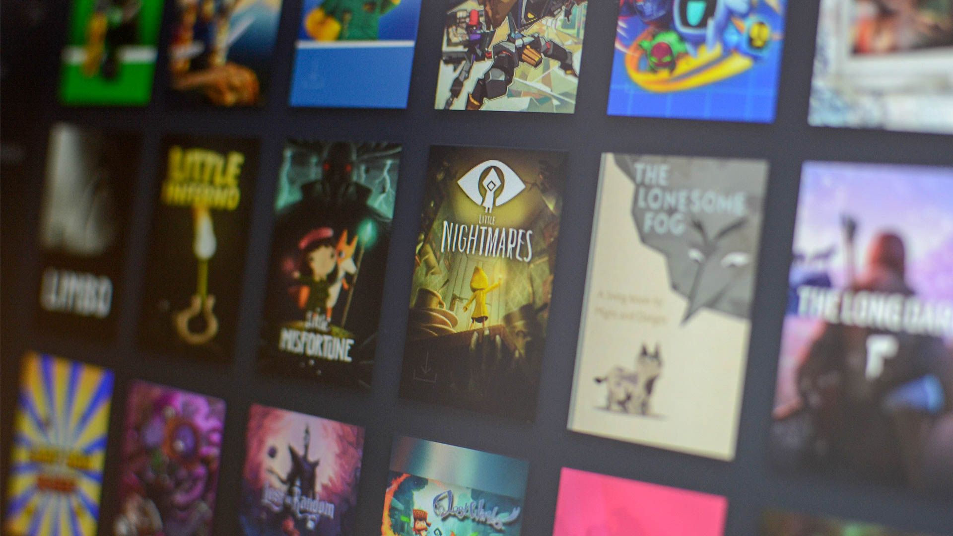 Steam Game Library with assorted titles.