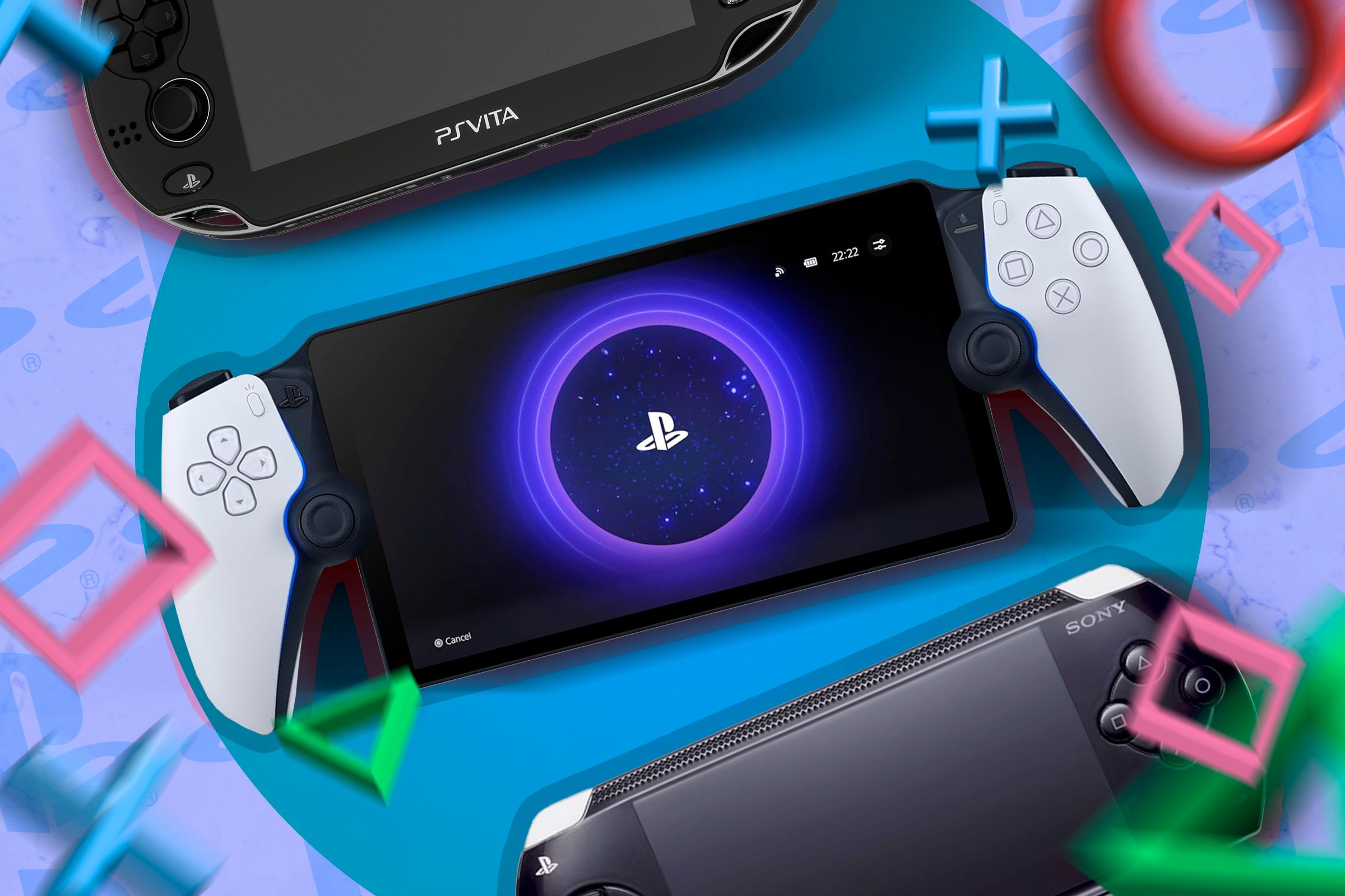 Some Handheld PlayStation devices.