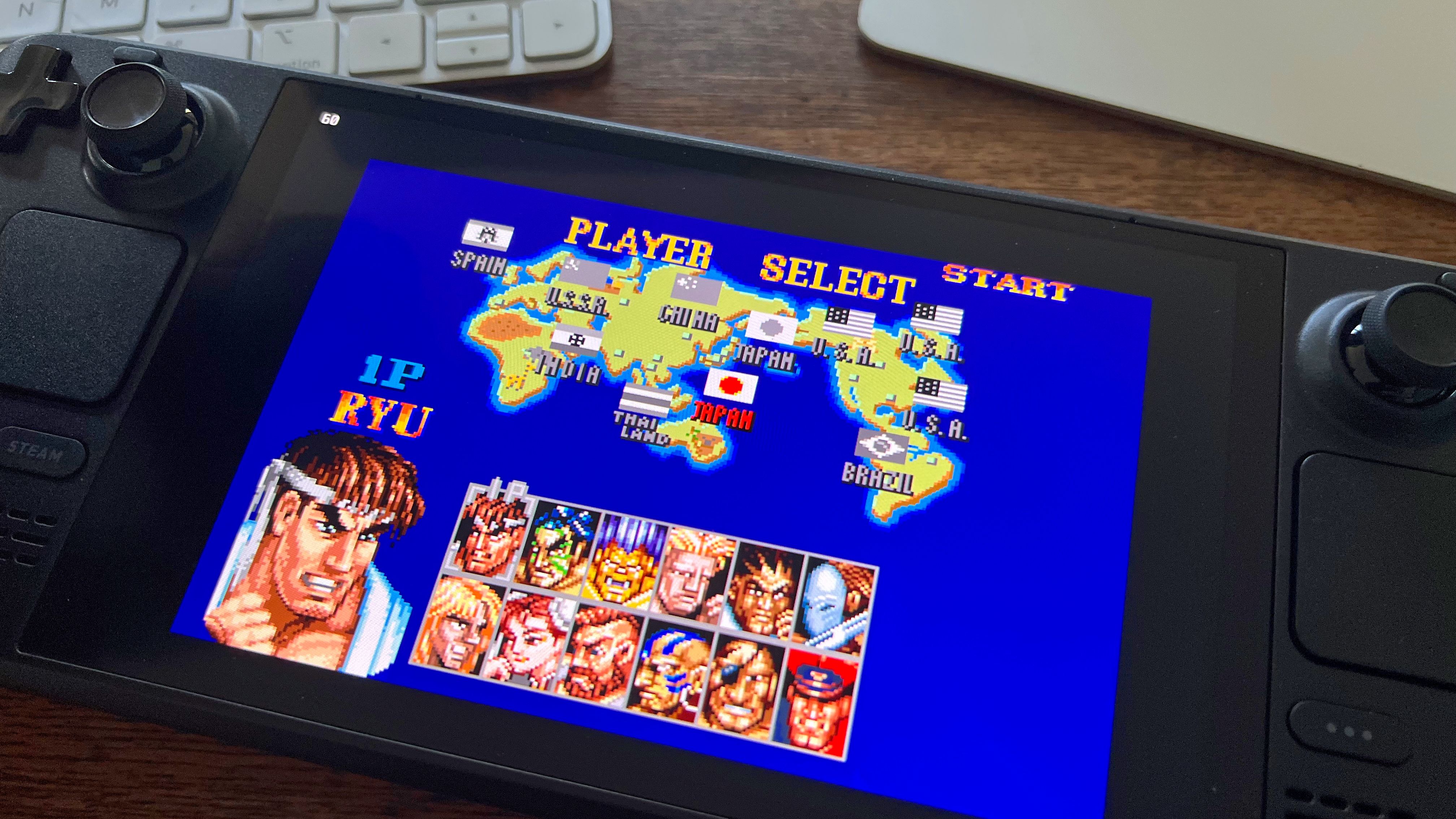 Super Street Fighter II Turbo on a Steam Deck.-1