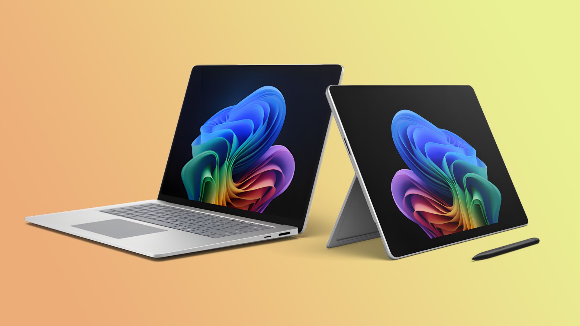 Surface Laptop and Surface Pro together.