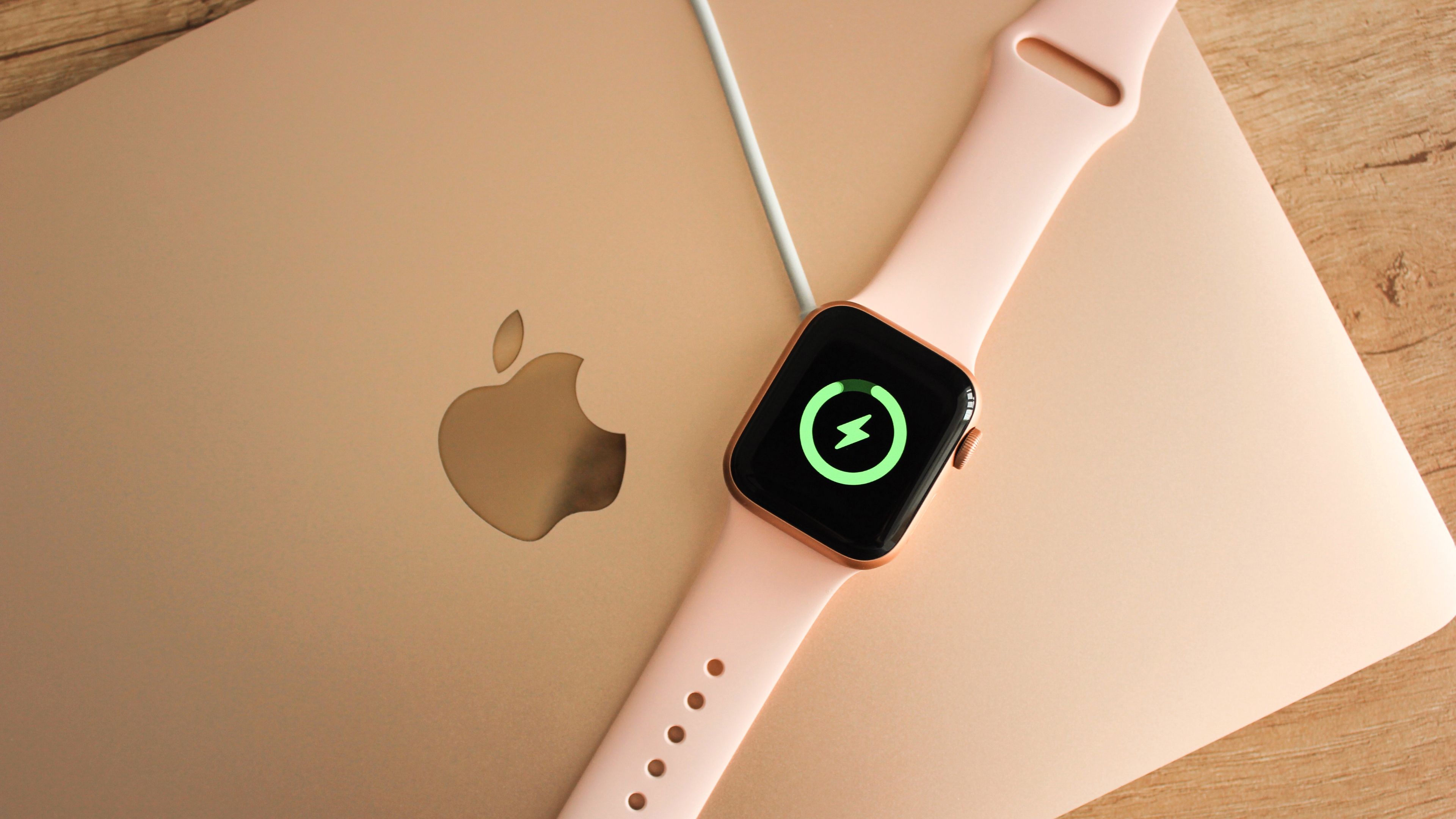 Apple Watch on a MacBook Air.