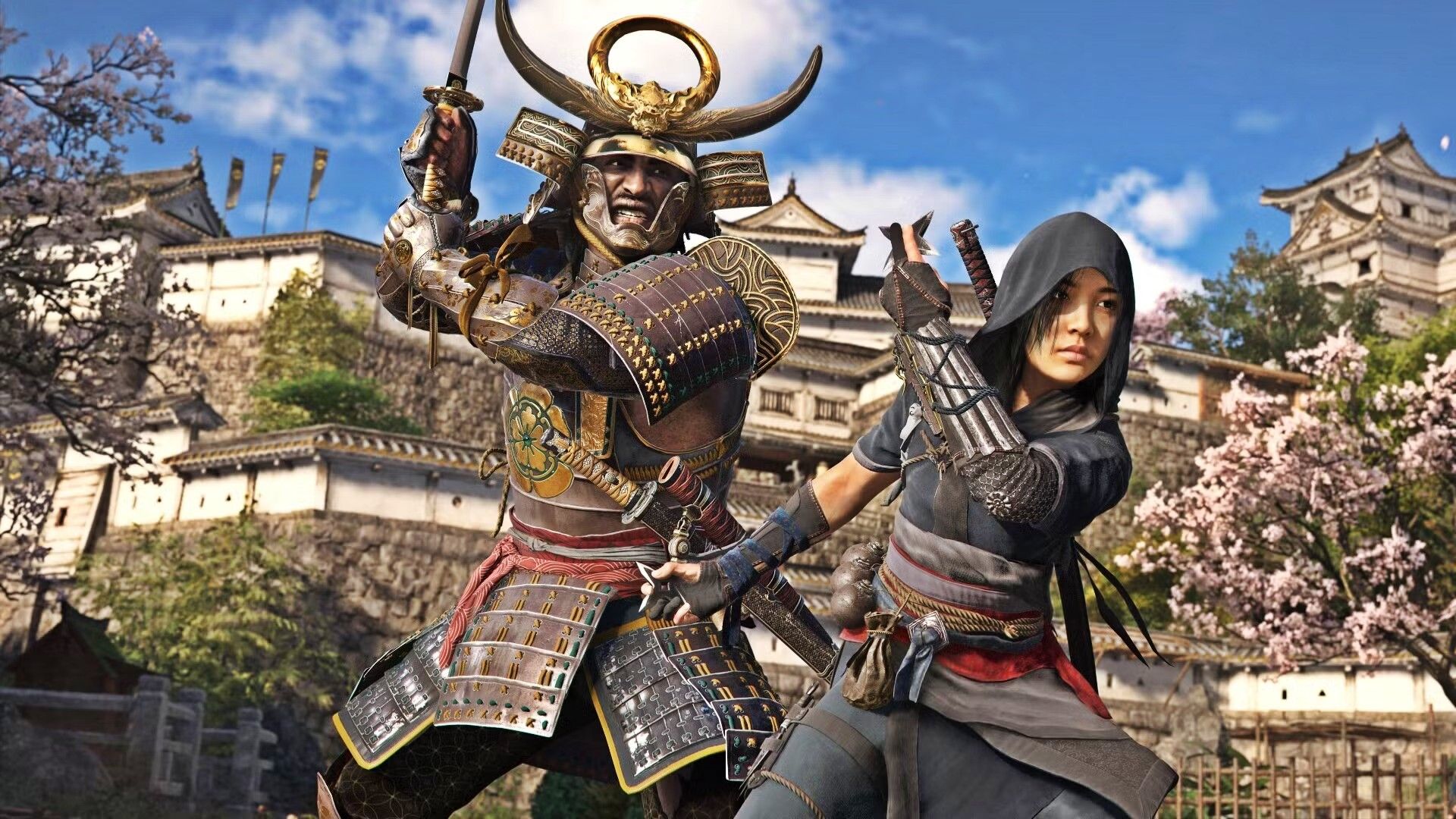 Assassin's Creed Shadows Ninja and Samurai next to each other