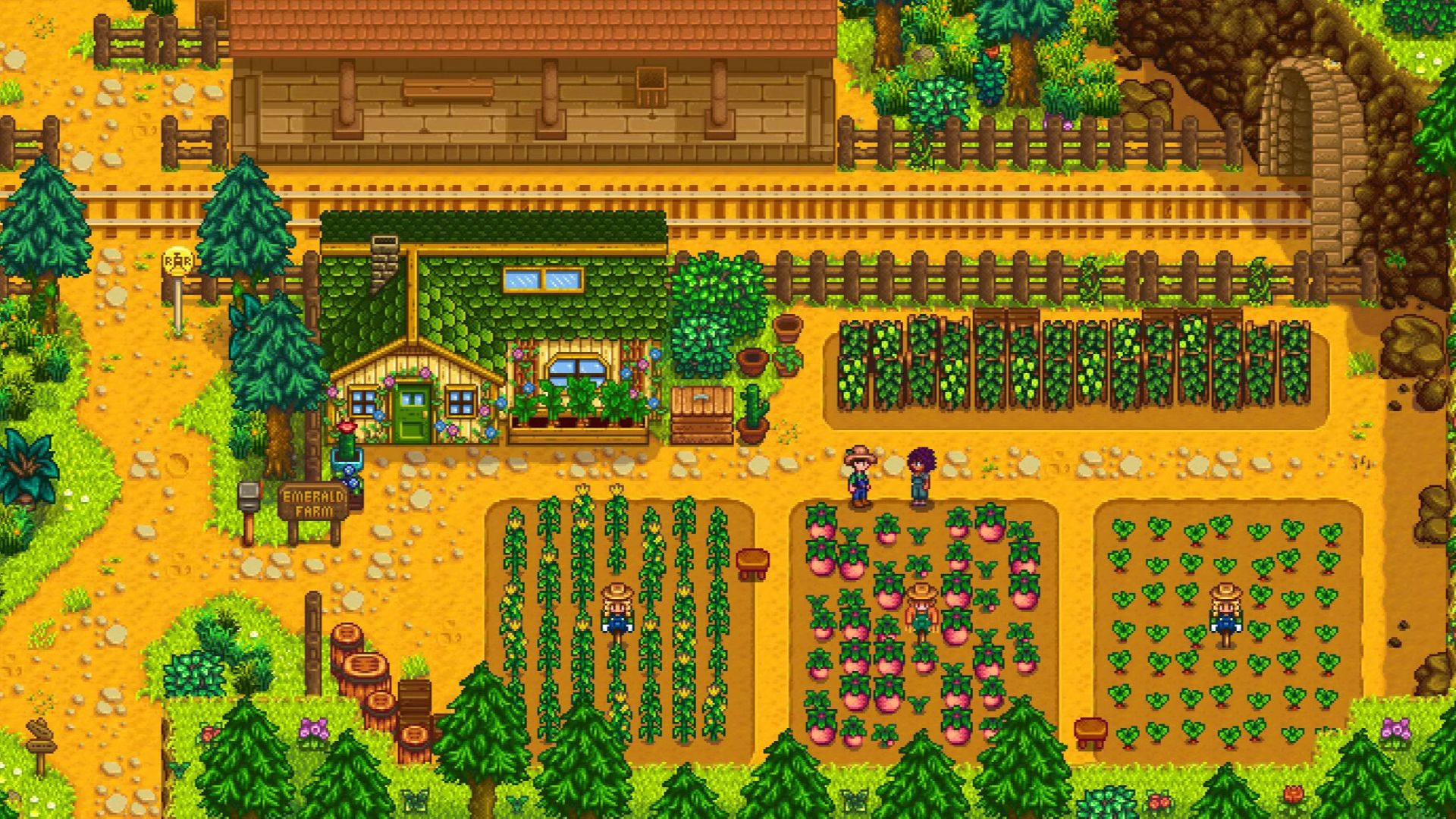 A screenshot of modded Stardew Valley.