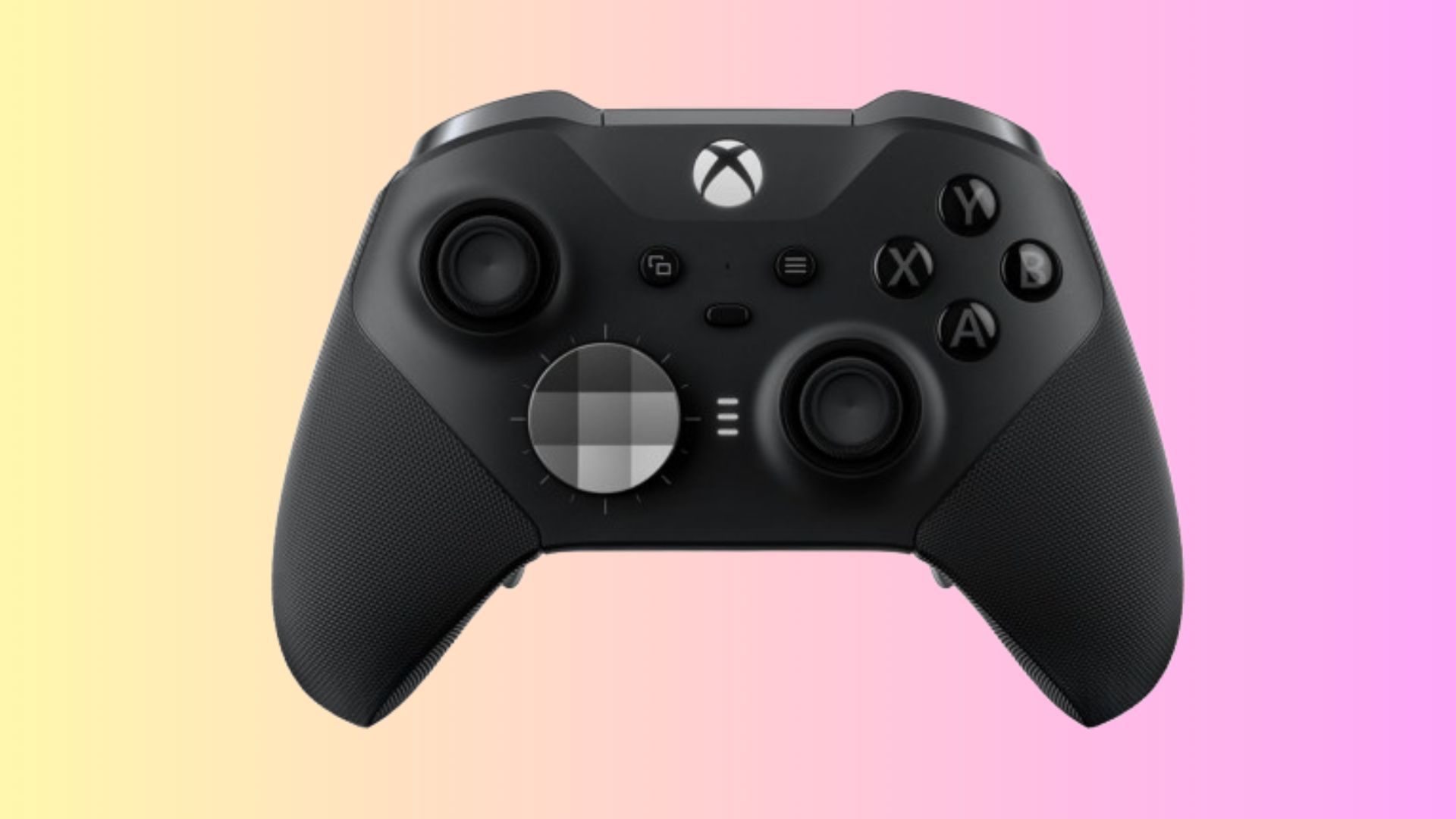 Xbox Series 2 Core Wireless Controller on a gradient background.