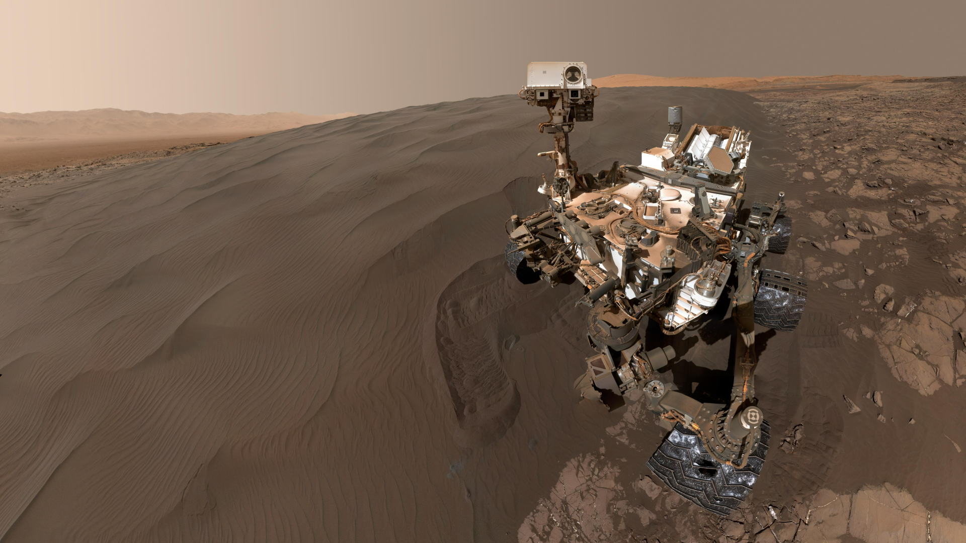 The Curiosity Rover on Mars