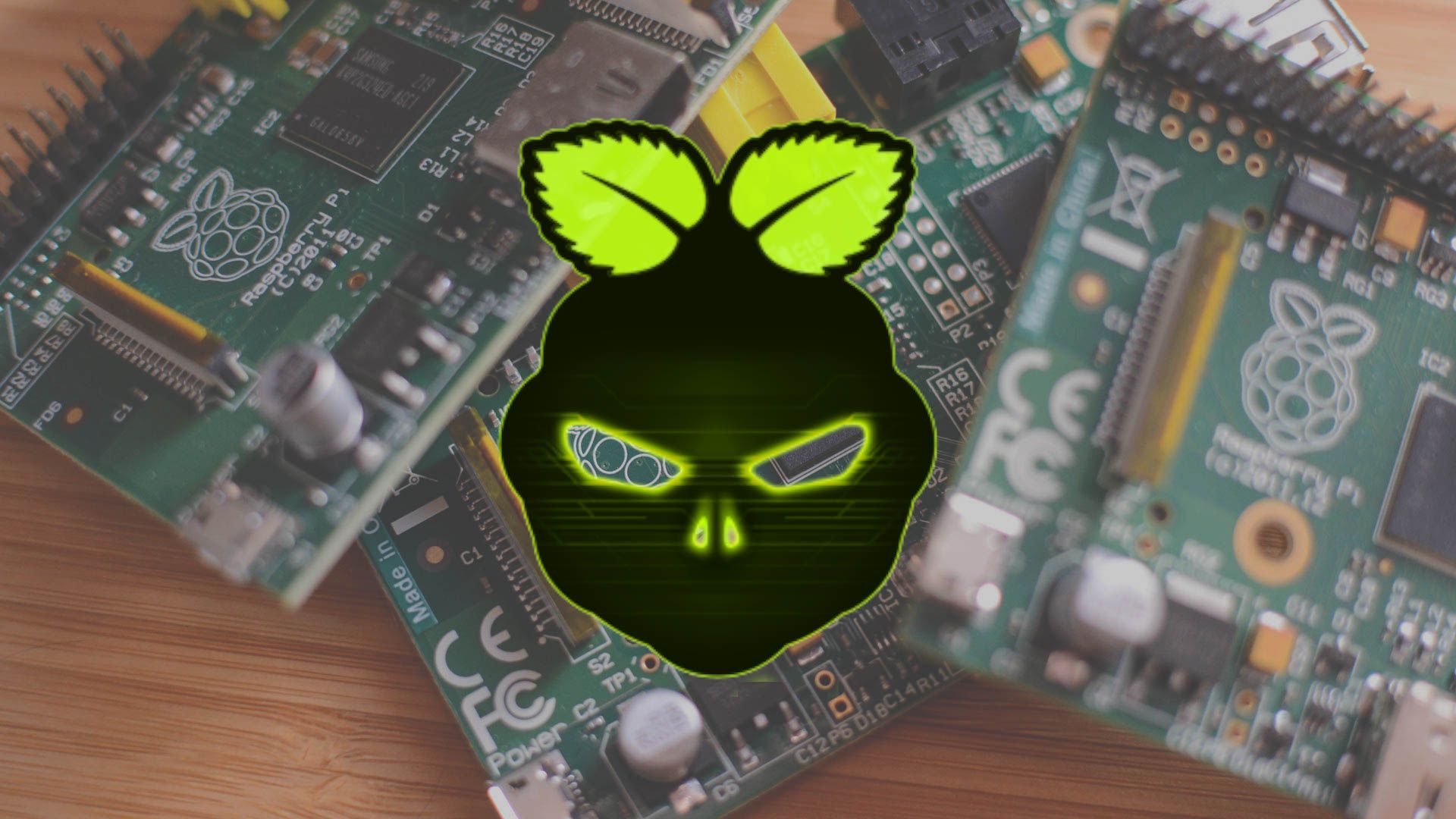 DietPi logo over a pile of Raspberry Pi devices.