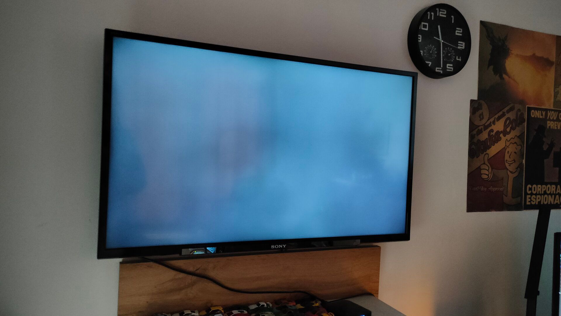 A 40-inch Sony Bravia TV.