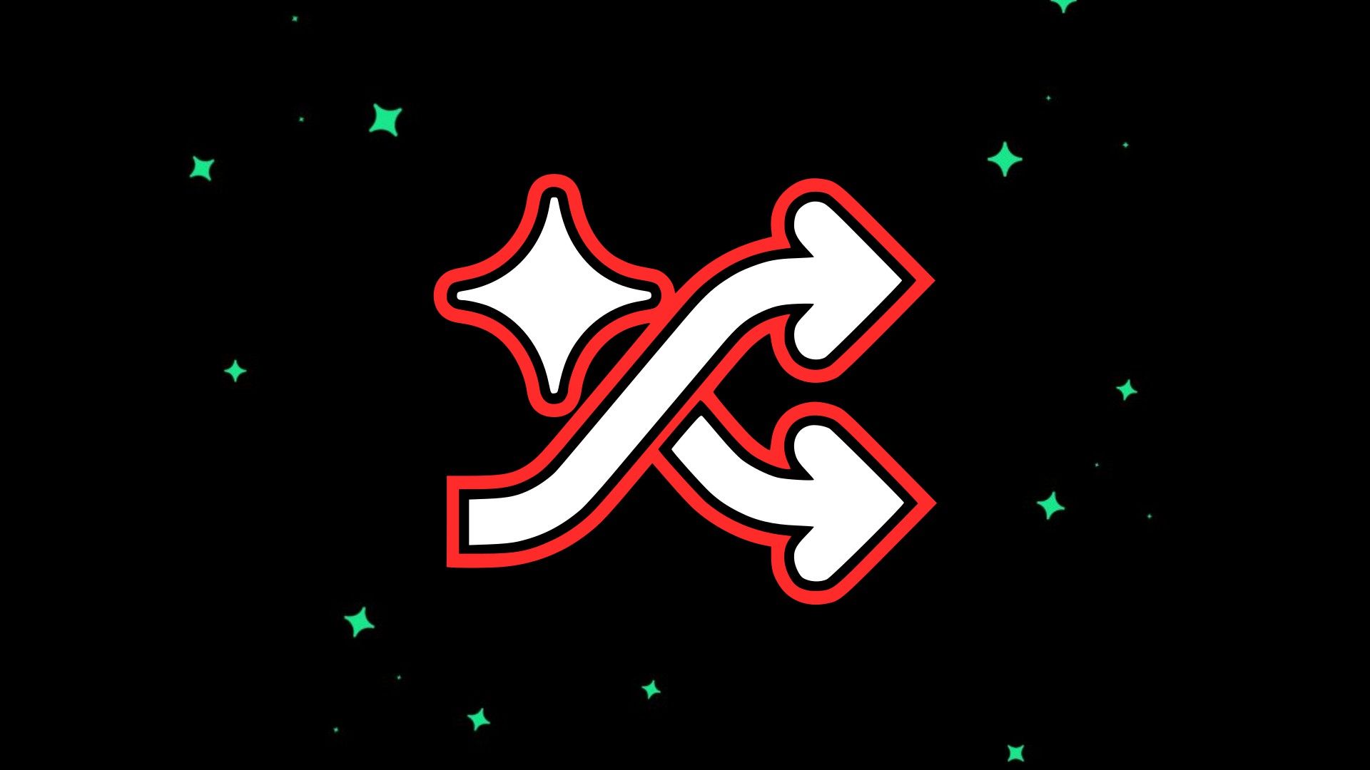 Spotify smart shuffle icon.