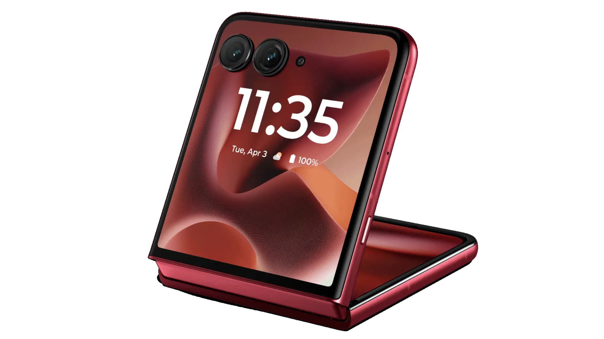 Moto Razr 60 Ultra's dual camera setup.