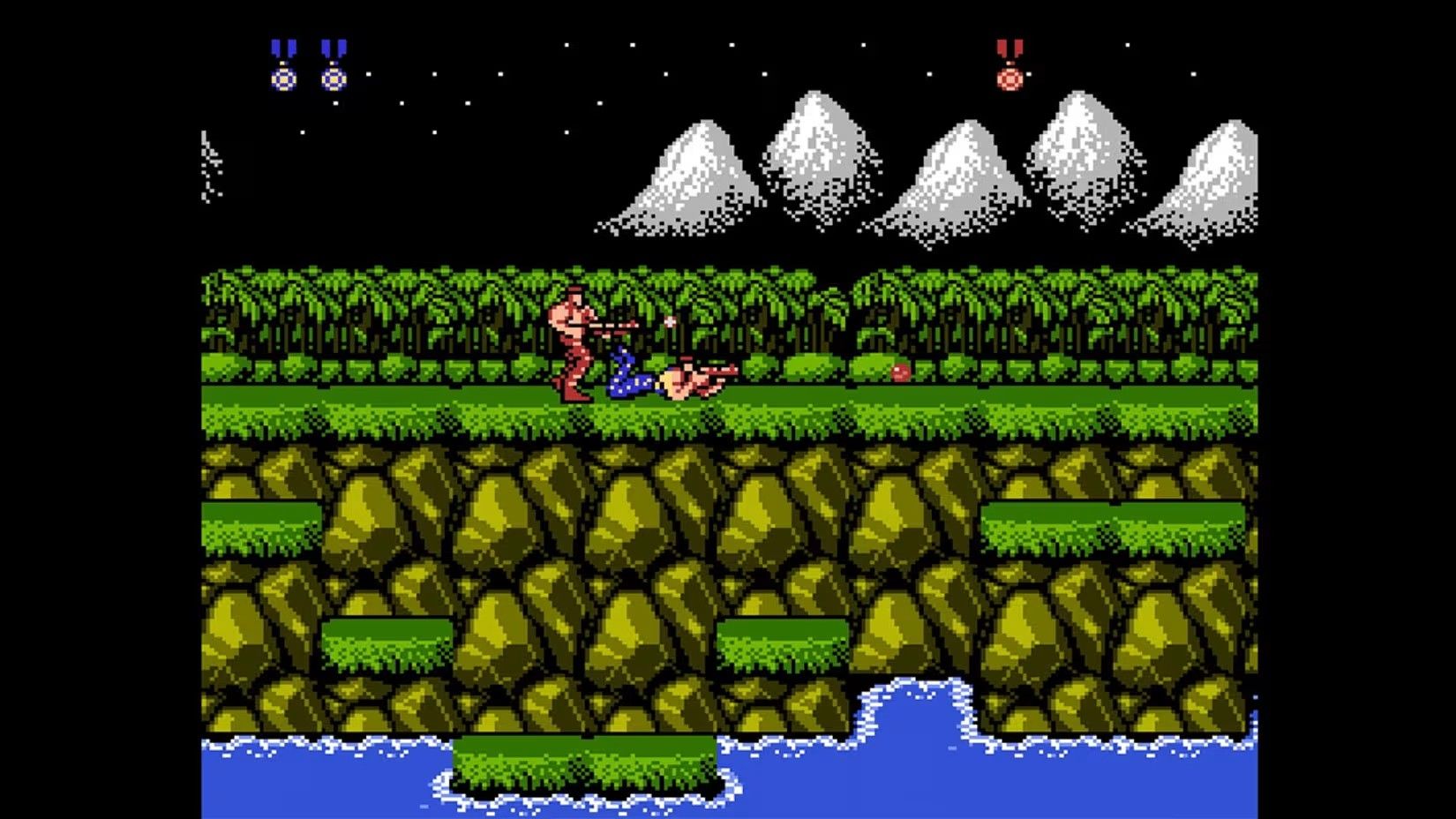 Gamplay screenshot from Contra.