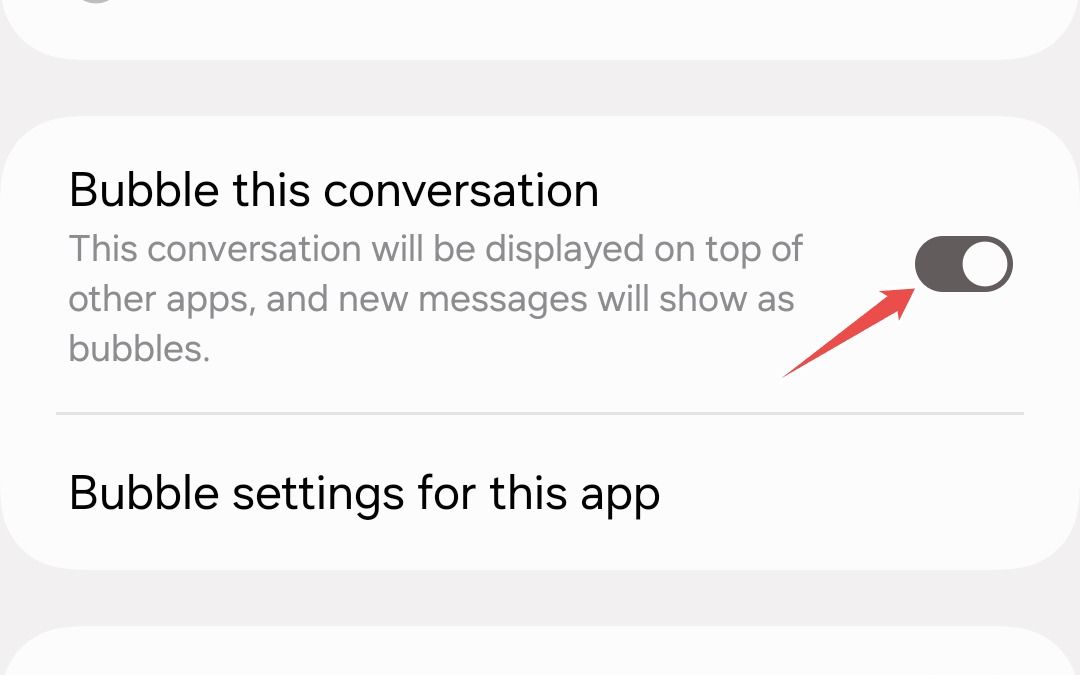 Enabling Bubble Conversation in Google Messages