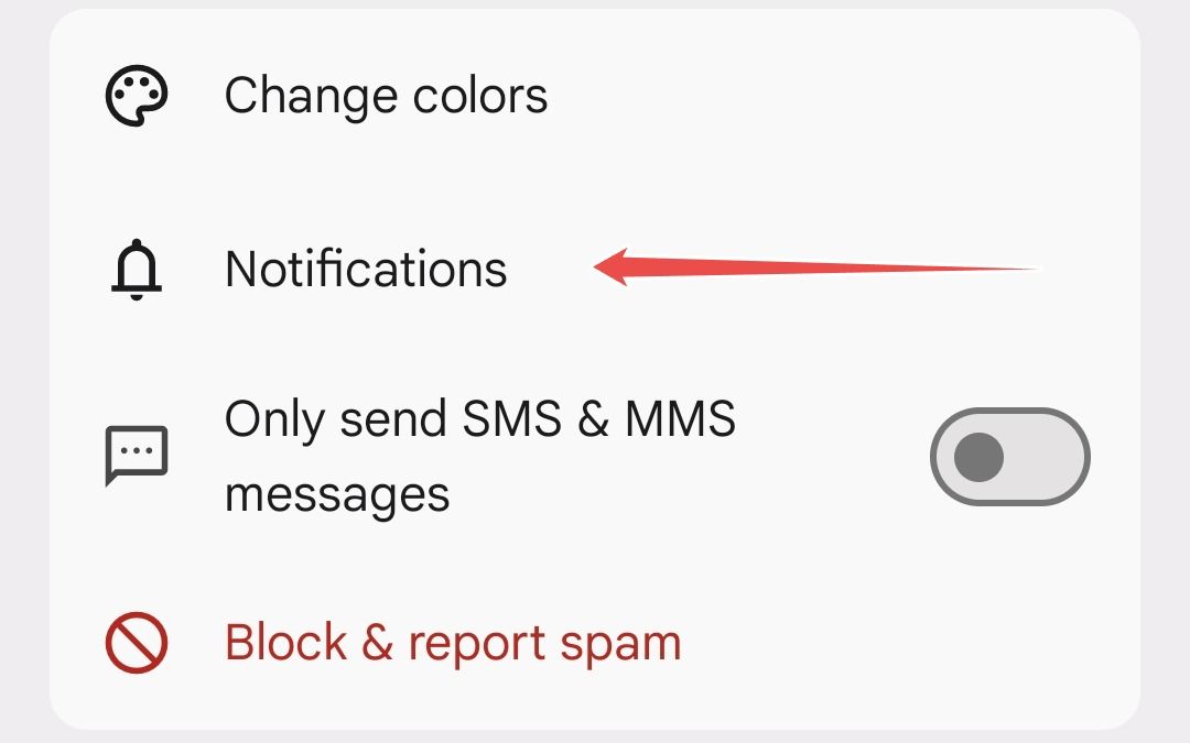 Google Messages Chat notifications