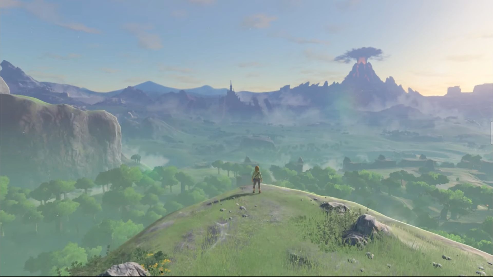 Legend of Zelda Breath of the Wild opening.