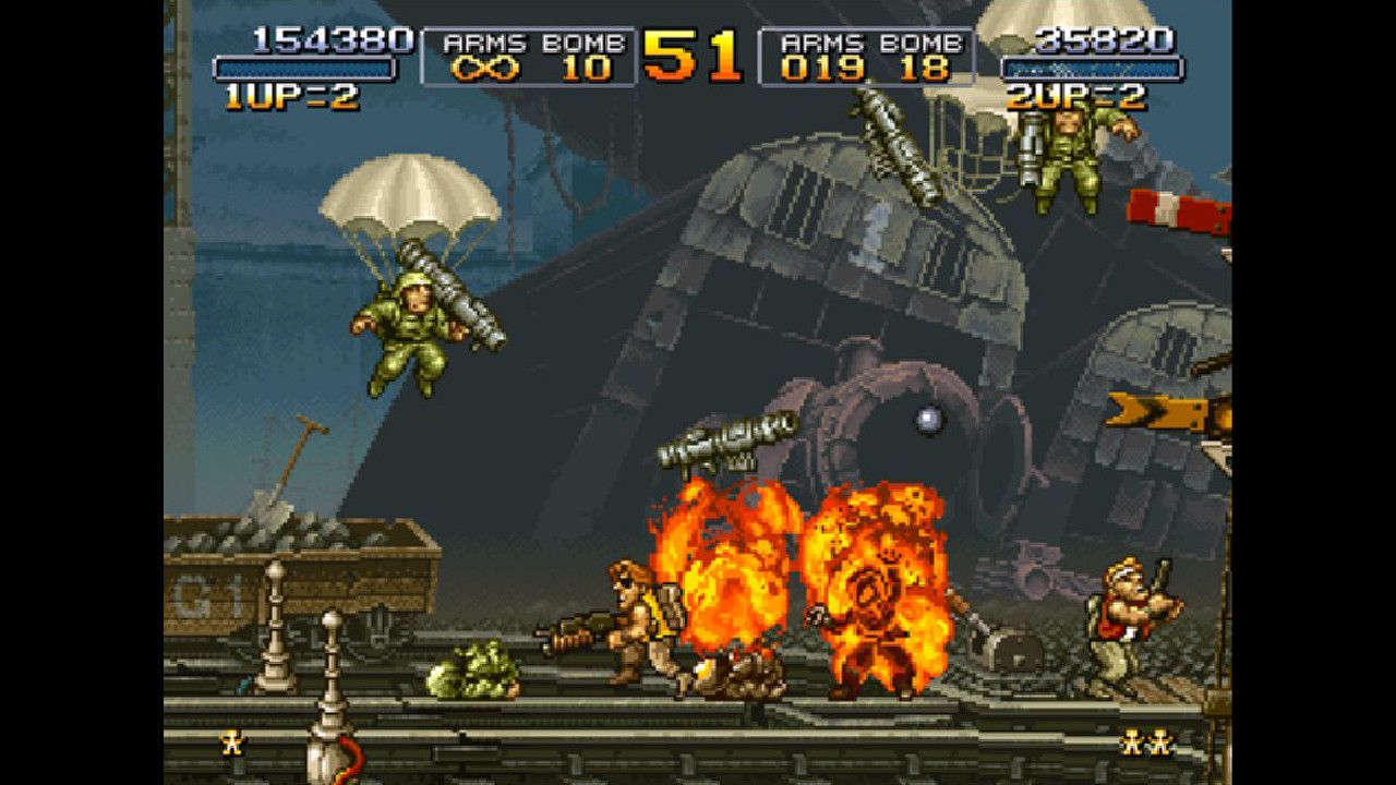 Gameplay screenshot from Metal Slug.