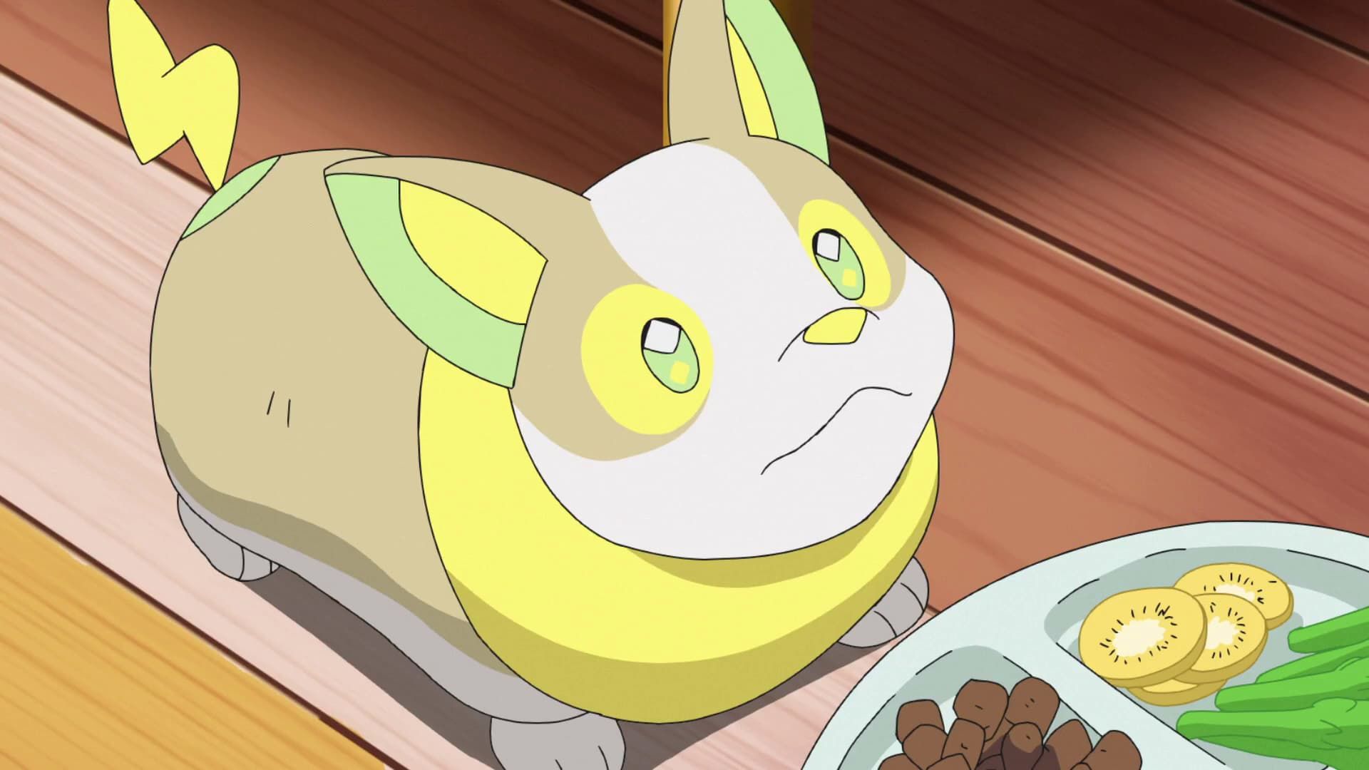 Yamper as it appears in the Pokémon anime.