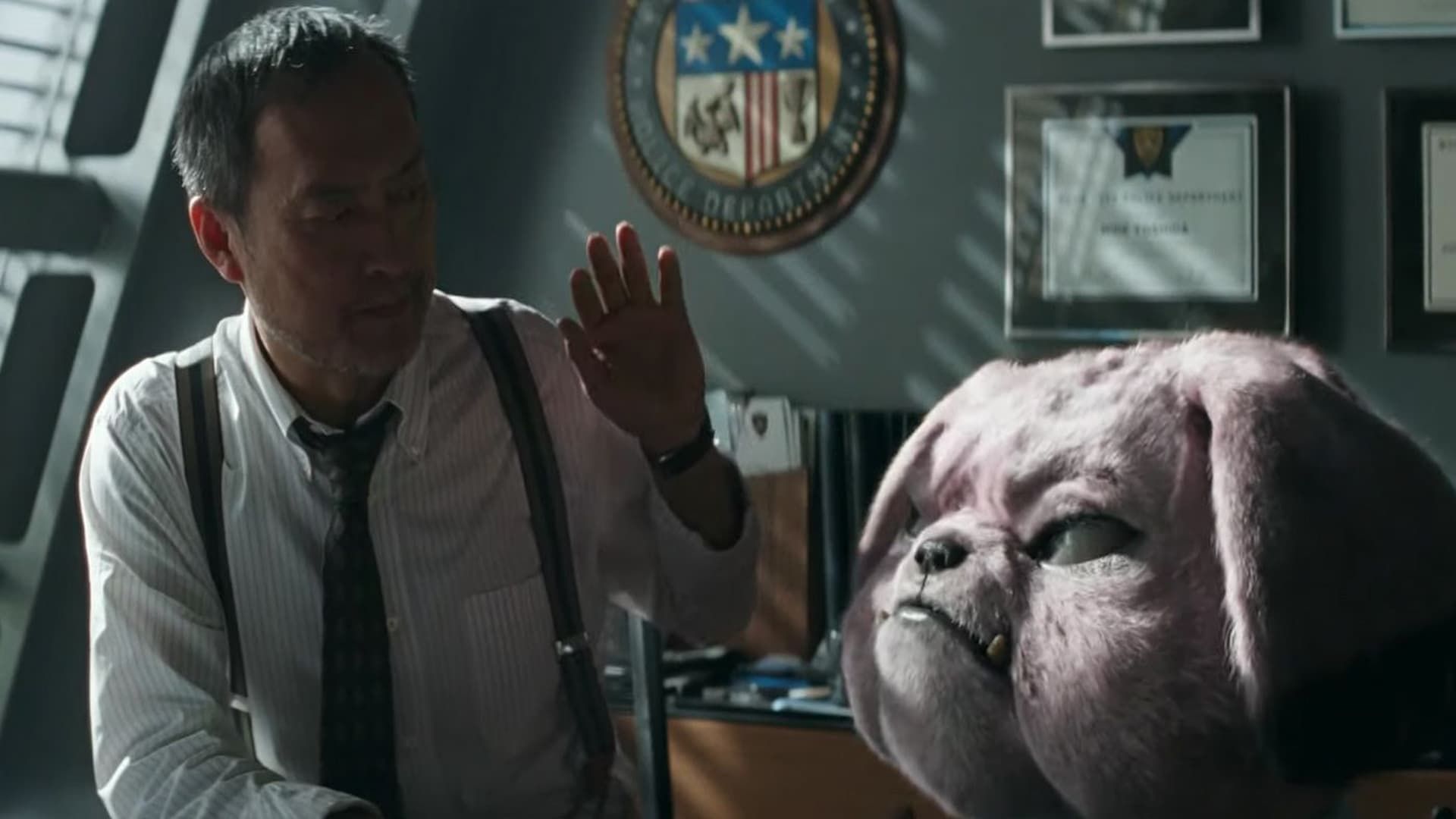 Snubbull as it appears in the Detective Pikachu movie.