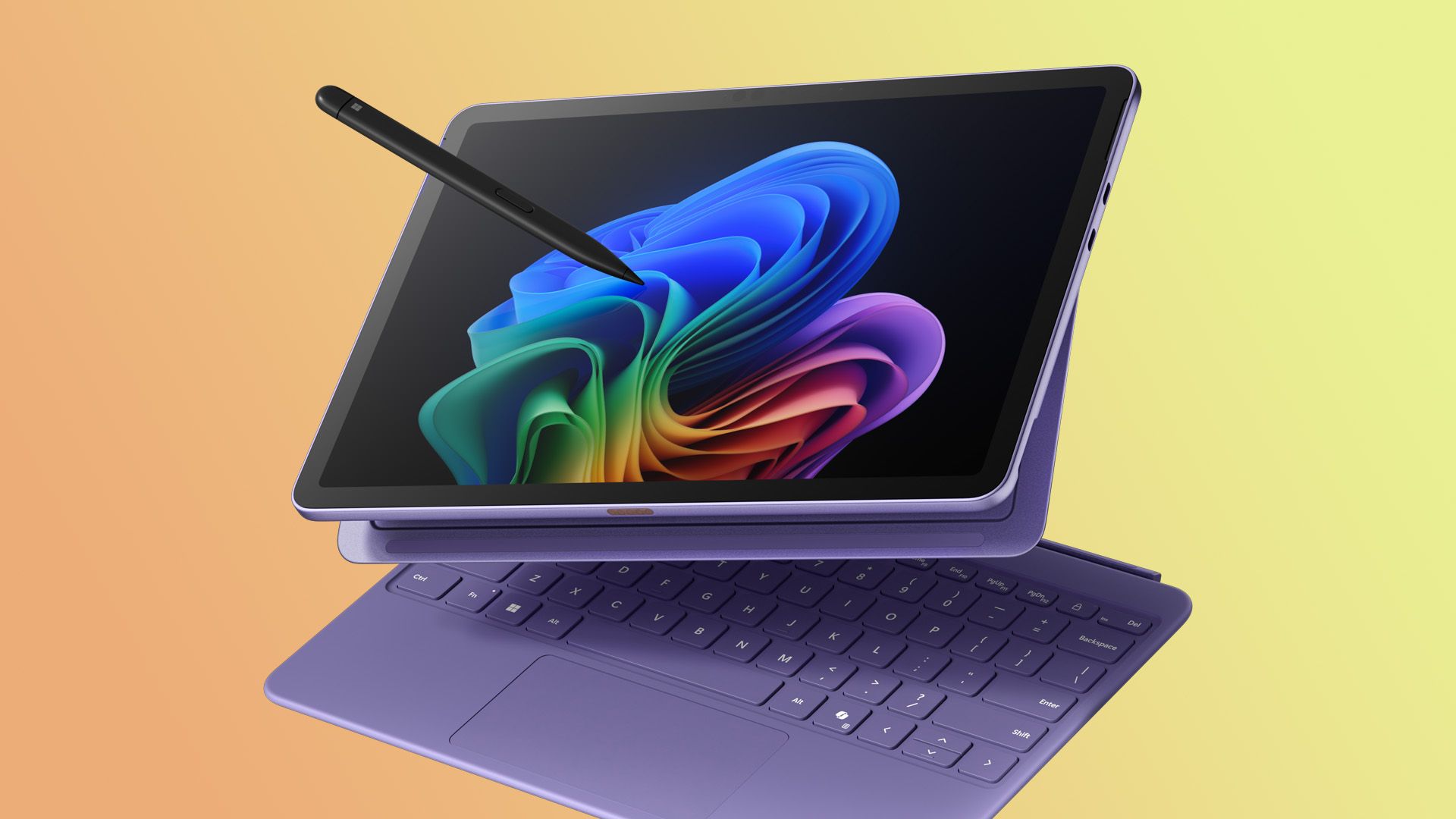 Microsoft Surface Pro with keyboard and stylus