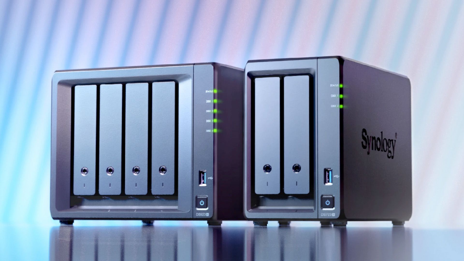 Two Synology NAS units.