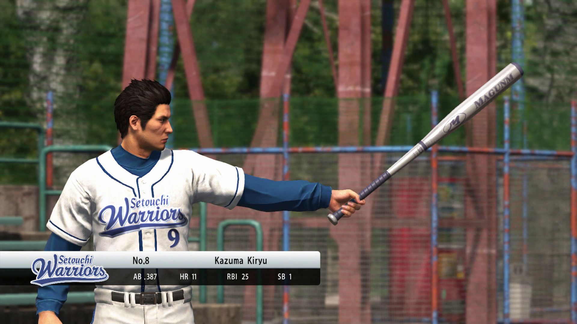 Yakuza 6's baseball game.
