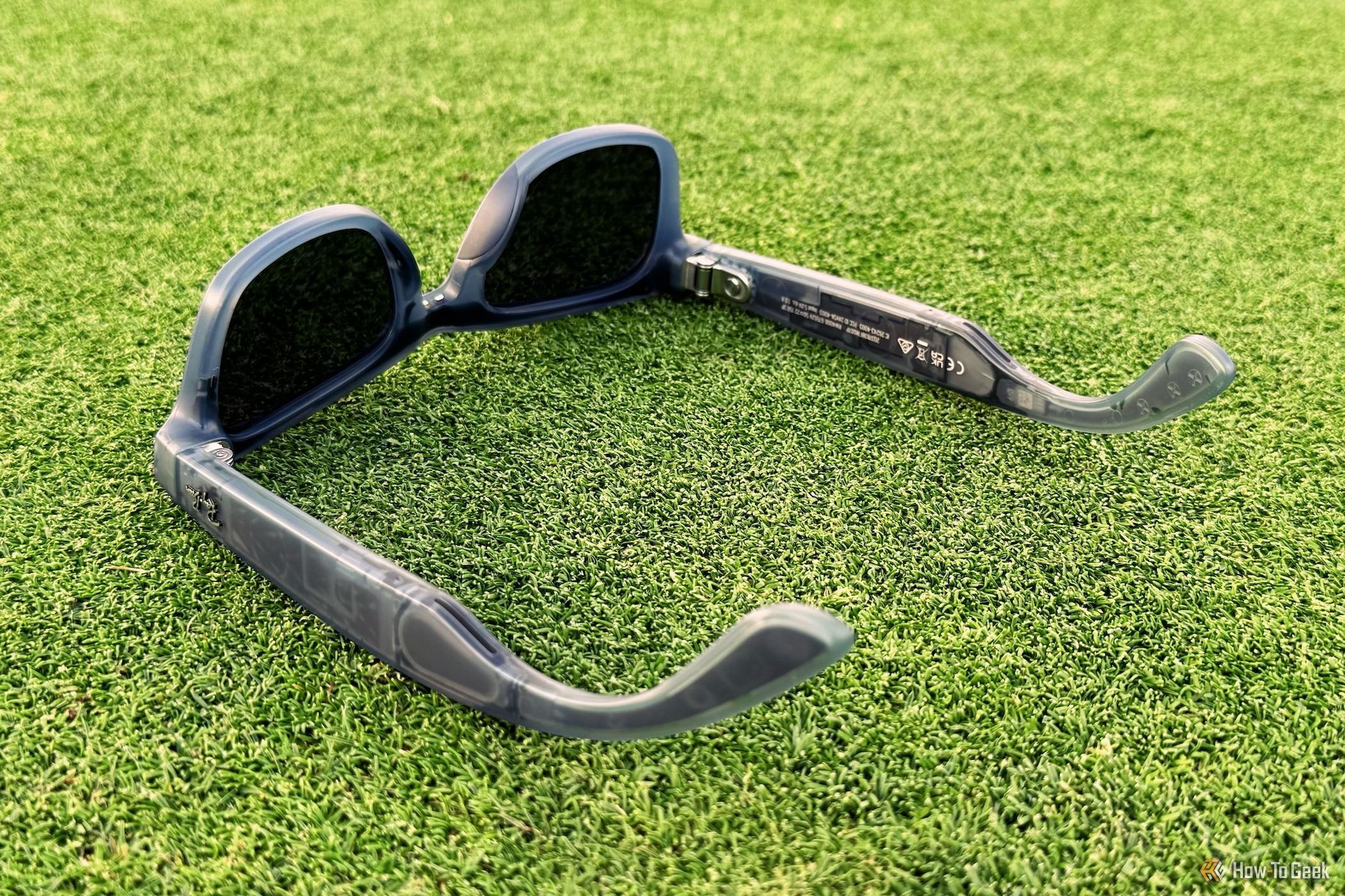 Ray-Ban Meta Smart Glasses laying upside down