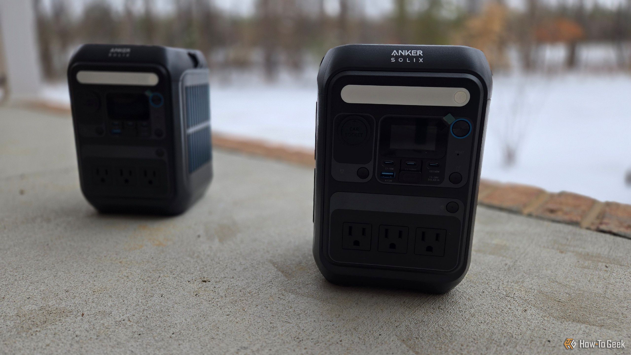 Two Anker C300 portable power stations.