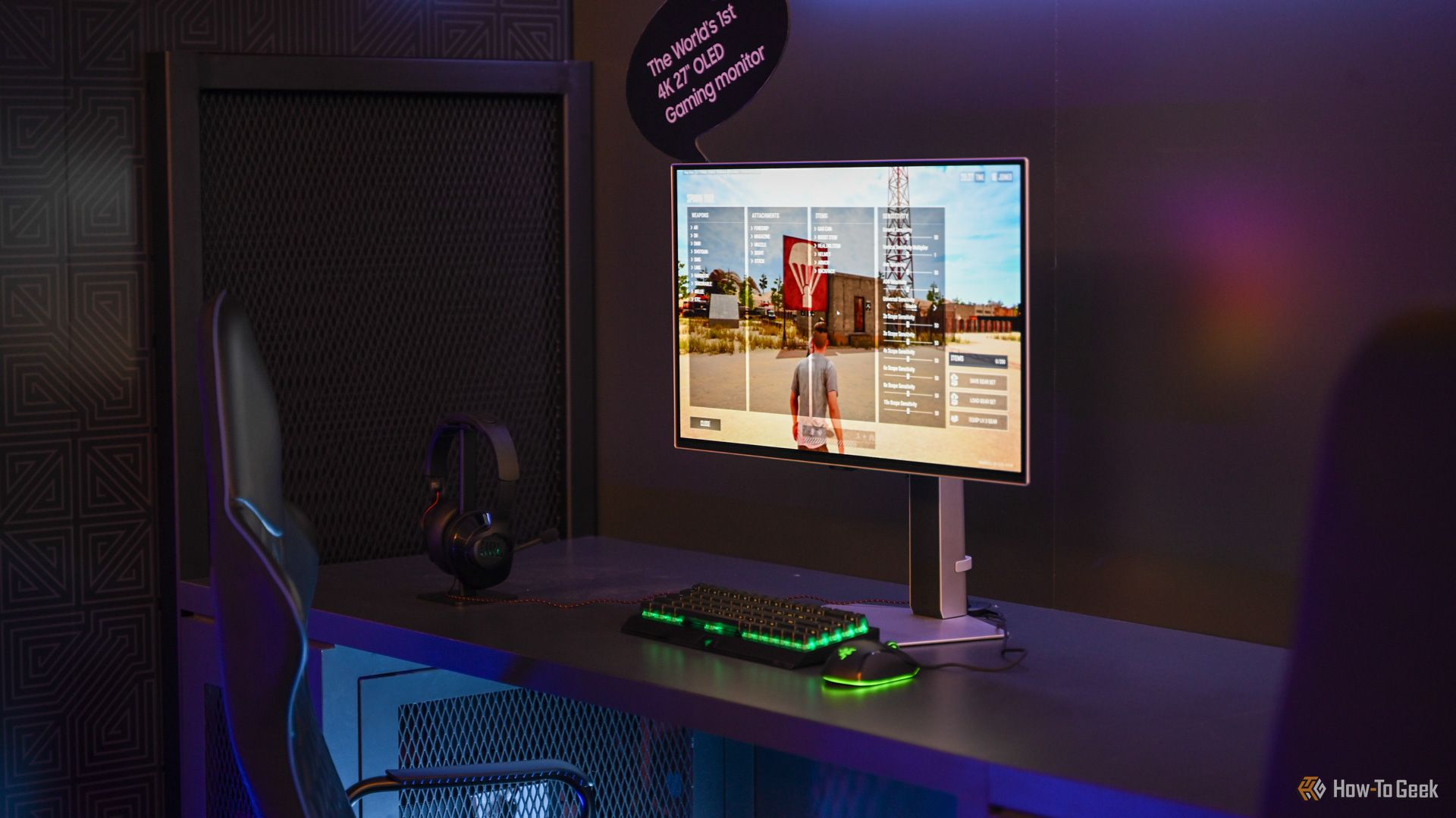 The Samsung Odyssey 4k OLED monitor.
