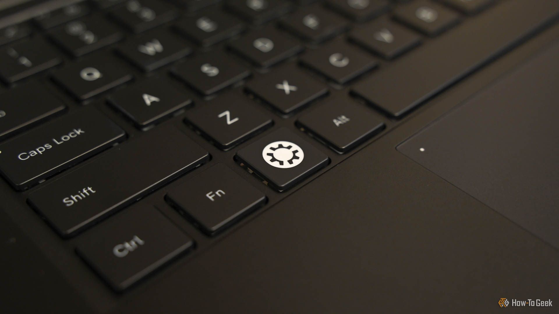 The Kubuntu logo key on the Kubuntu Focus Ir14.