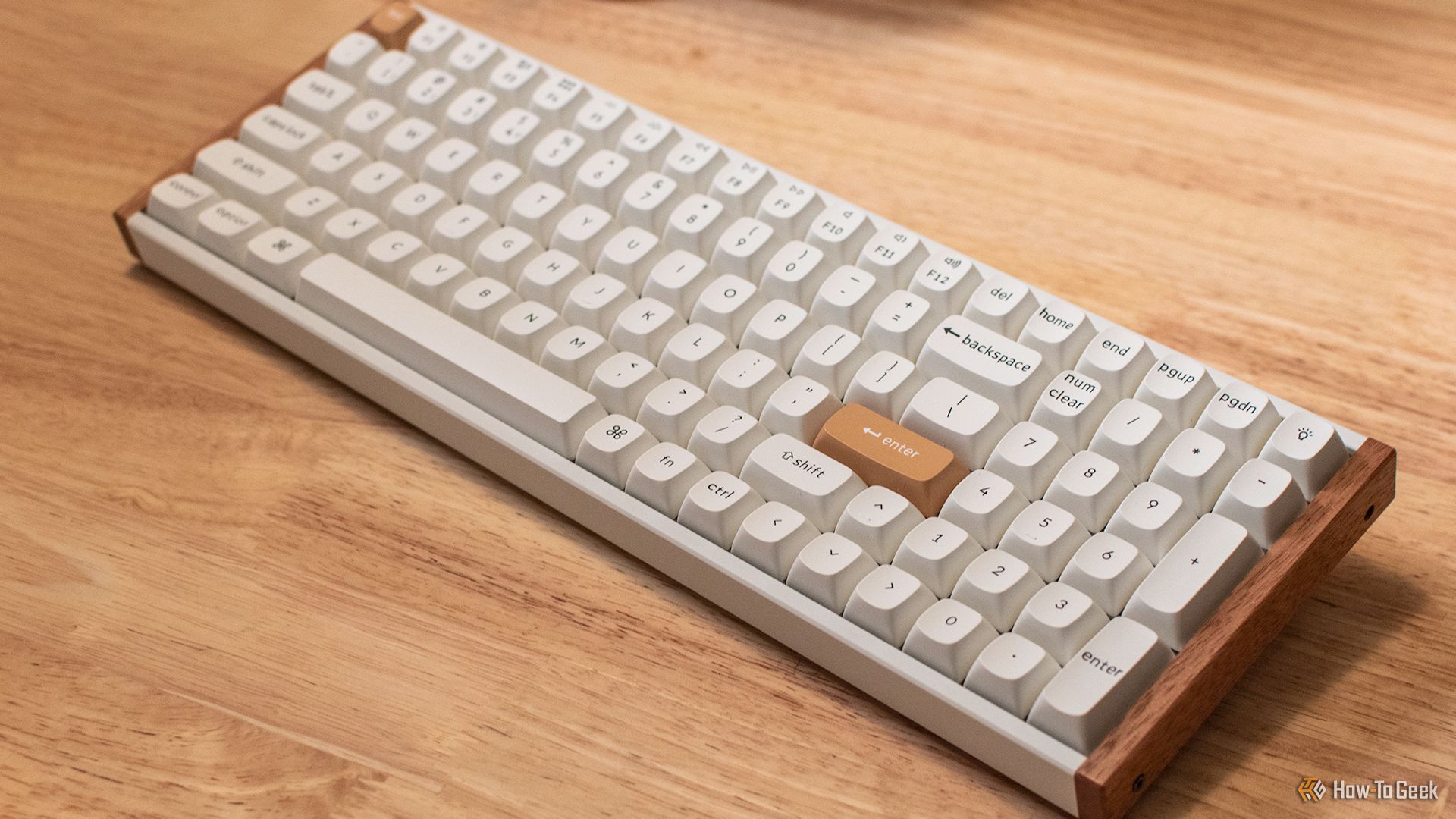 The Keychron K4 HE on a desk.