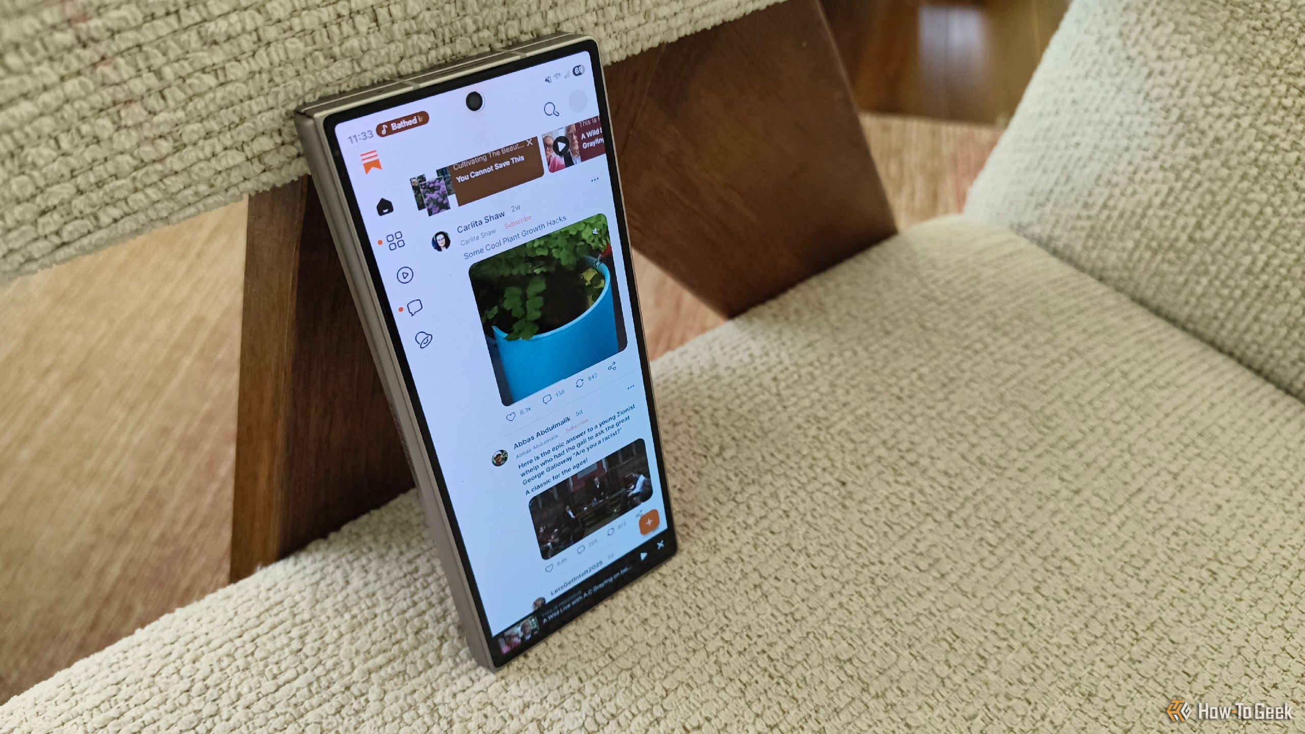 Substack Android app on a Galaxy Z Fold 6.